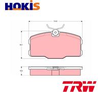 BRAKE PAD SET DISC BRAKE GDB418 FOR MERCEDES-BENZ SLS-CLASS M 116.960 3.8L 8cyl