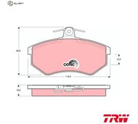 TRW Brake Pads GDB430 - for Audi 90 B2, Vento, Quattro, Corrado, Coupe B2; VW Golf III (1991-1997)