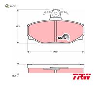 TRW COTEC Brake pad set GDB442 not prepared for wear warning indicator with brake caliper screws with accessories VOLVO: V70 I, 940 I Estate