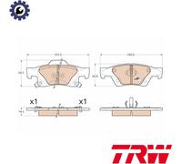 BRAKE PAD SET DISC BRAKE GDB4448 FOR JEEP GRAND/CHEROKEE/VAN/IV EXF/EXN 3.0L