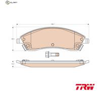TRW Brake Pad Set GDB4451 – Front Right – Fits Cadillac SRX 2004-2008