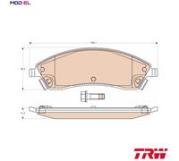 Fits TRW GDB4451 BRAKE PADS /RH/F/CADILLAC SRX 04-08 UK Stock