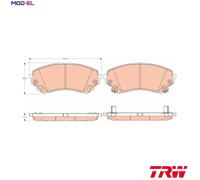 TRW GDB4456 Brake pad set
