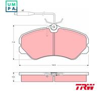 TRW Brake Pads Set Front GDB447 Non-R90 9941207 425058 95623223 09938205 425047 21205