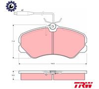 TRW Brake Pads Set Front GDB447 Non-R90 9941207 425058 95623223 09938205 425047 21205