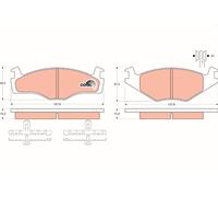 BRAKE PAD SET, DISC BRAKE GDB459