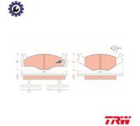 TRW GDB459 Brake pad set