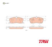 DISC BRAKE PADS SET FOR JEEP GRAND CHEROKEE IV WK WK2 ERB EZH EXF ESG TRW