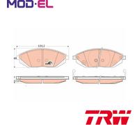 BRAKE PAD SET DISC BRAKE GDB4606 FOR CHEVROLET SPARK LMT/B10D1 1.0L LMU 1.2L