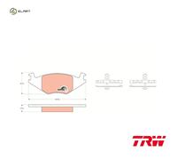 BRAKE PAD SET DISC BRAKE GDB463 FOR VW SANTANA GOLF/II/Mk/Van/III/ QUANTUM 1.3L