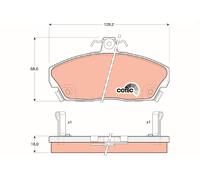 BRAKE PAD SET, DISC BRAKE GDB496