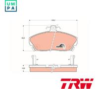 BRAKE PAD SET DISC BRAKE GDB496 FOR ROVER 800/Hatchback 200/II/Convertible 25