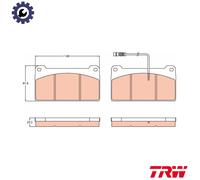 TRW GDB5074 Brake pad set