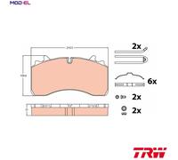 BRAKE PAD SET DISC BRAKE GDB5094 FORBRAKE PAD SET DISC BRAKE GDB5094 FOR SAF 02