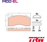 BRAKE PAD SET DISC BRAKE GDB5114 FOR MAN TGATGXITGSI D2866LF26/2866LF27 12.0L
