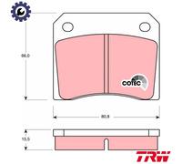 BRAKE PAD SET DISC BRAKE GDB557 FOR TVR SPEED/EIGHT ASTON MARTIN V8/Volante 3.9L