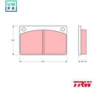 TRW GDB576 Brake pad set