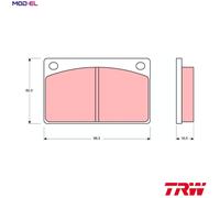 TRW GDB576 Brake pad set