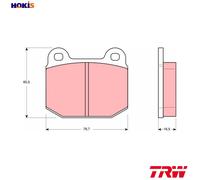 TRW Brake Pad Set GDB611 - Disc brake for OPEL, Vauxhall, Ranger, Morgan, Lotus (16 S/16 N/LW4)