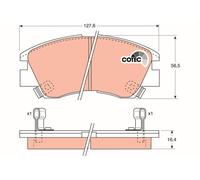 BRAKE PAD SET, DISC BRAKE GDB729
