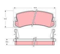 BRAKE PAD SET, DISC BRAKE GDB730
