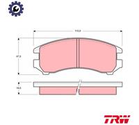 BRAKE PAD SET DISC BRAKE GDB731 FOR SUZUKI SWIFT/Mk/II/Hatchback/ CULTUS SA