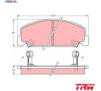 BRAKE PAD SET DISC BRAKE GDB764 FOR HONDA CIVIC/II/Shuttle/Mk ACCORD/III 1.4L