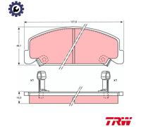 BRAKE PAD SET DISC BRAKE GDB764 FOR HONDA CIVIC/II/Shuttle/Mk ACCORD/III 1.4L
