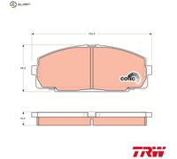 TRW GDB770 Brake pad set