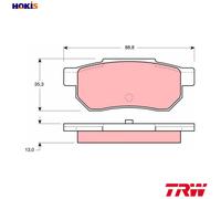 BRAKE PAD SET DISC BRAKE GDB775 FOR HONDA INTEGRA/Hatchback CIVIC/MK CRX/Mk/II
