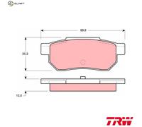 TRW GDB775 Brake pad set