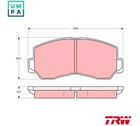 Brake pads GDB785 TRW for MITSUBISHI GALANT Mk II GALANT Mk II Station Wagon