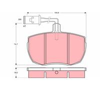 BRAKE PAD SET, DISC BRAKE GDB789