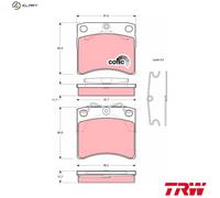 TRW Brake Pad Set GDB791 - Disc Brake - for VW Transporter T4/Caravelle/Eurovan (1990-2003)