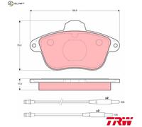 TRW GDB796 Brake pad set