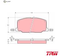 TRW Brake Pad Set GDB798 - Disc Pads for Toyota/Lexus Carina II Saloon T17 4A-FE 3S-FE