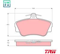 TRW GDB812 Brake pad set