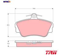 TRW GDB812 Brake pad set