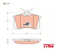 BRAKE PAD SET DISC BRAKE GDB823 FOR RENAULT VW SANTANA GOLF/III/Mk/Cabriolet A4