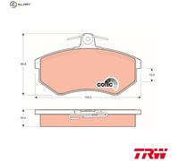 BRAKE PAD SET DISC BRAKE GDB826 FOR VW GOLF/III/Mk JETTA VENTO AGG/AKR/2E 2.0L
