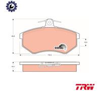 TRW BRAKE PADS (FRONT) (R90) - GDB826