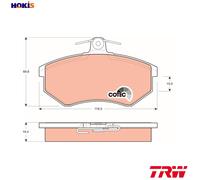 TRW BRAKE PADS (FRONT) (R90) - GDB826