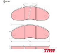 TRW GDB827 Brake pad set