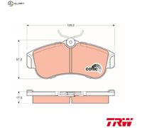TRW Brake Pad Set GDB848 – Disc Brake Pads for NISSAN Sabre I, Primera, Almera I, Pulsar I