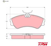 BRAKE PAD SET DISC BRAKE GDB862 FOR VW CARAVELLE/TRANSPORTER/IV/Bus/Mk/EUROVAN