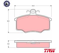 BRAKE PAD SET DISC BRAKE GDB863 FOR VOLVO B19E/200EA/200F/200E/200K/19A 2.0L