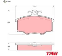 Brake pads GDB863 TRW for VOLVO 340-360 340-360 Saloon