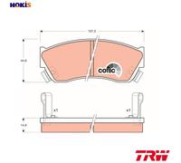 TRW Brake Pad Set GDB883 Front Disc 14.9mm