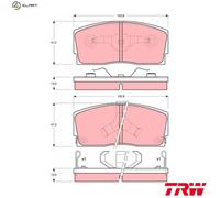 BRAKE PAD SET DISC BRAKE GDB886 FOR PERODUA GEELY DAIHATSU APPLAUSE/Mk/II/ 1.3L