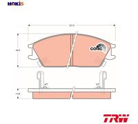 BRAKE PAD SET DISC BRAKE GDB893 FOR HYUNDAI ACCENT/GYRO/II/Hatchback/Van PONY